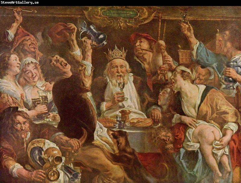 Jacob Jordaens Jacob Jordaens. The King Drinks